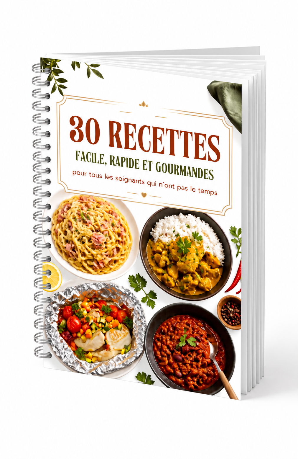 30 recettes faciles, rapides, et gourmandes.